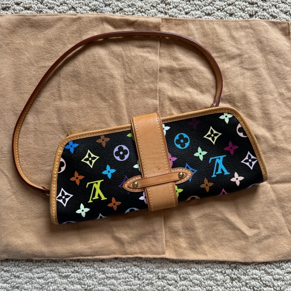 Louis Vuitton Monogram Multicolor Shirley Black - Picture 2 of 5